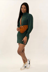 Casual Sweater Dress - Green