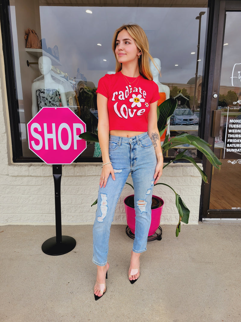 Radiate Love Crop Top