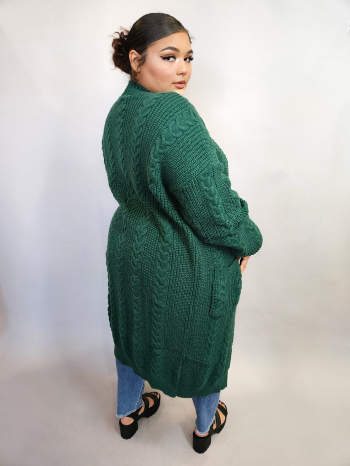 Time To Go Cardigan - Green
