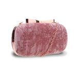 Bow Clasp Box Clutch - Pink