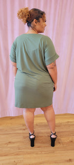 Mia T-Shirt Dress-Olive
