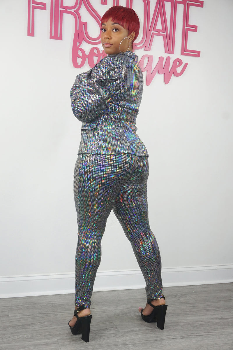 Mirror Ball Pants Suit